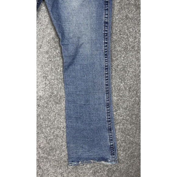 Nu Wear Denim‎ Distressed Boot Cut Jeans Mens Size 30x32 Blue Cotton Pockets - Picture 12 of 16